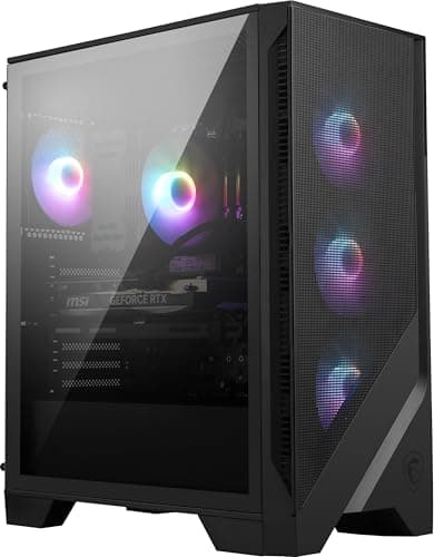 MSI Codex R2 Gaming Desktop: Intel Core i5-14400F, Geforce RTX 5060, 16GB DDR5, 1TB m.2 NVMe SSD, 80+ Gold PSU, WiFi 6E, ARGB Fan Air Cooling, Windows 11 Home: A14NVL5-454US