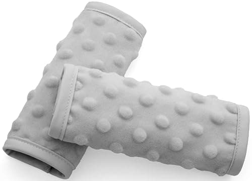 Pro Goleem Car Seat Strap Covers for Babies Soft Car Seat Strap Shoulder Pads for All Car Seats, Stroller, Pushcar, Gray