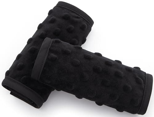 Pro Goleem Car Seat Strap Covers for Babies Soft Car Seat Strap Shoulder Pads for All Car Seats, Stroller, Pushcar, Black