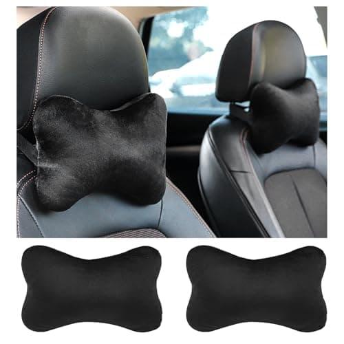 YGDMD 2PCS Car Headrest Pillow,Soft & Comfortable Car Neck Pillow for Driving Fatigue Relieve,All-Season Universal Cars Head Rest Pillows Automotive Interlor Accessorles for Cars,SUVs