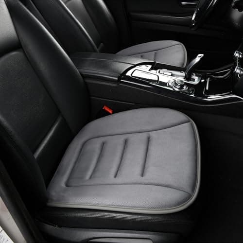 KAYI Car Seat Cushion, Memory Foam Car Seat Cushion, Anti Slip Rubber Bottom Car Seat Cushions for Driving, Suitable for Car and Office Chairs (Grey)