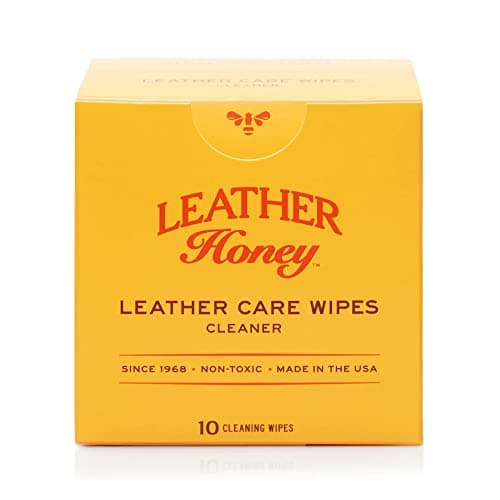Leather Honey Cleaner Wipes: Clean Leather On-The-Go. 10 Cleaning Wipes for Leather, Faux & Vinyl: Any Color of Couches, Car Seats, Purses, Shoes & Bags. Made in the USA, Non-toxic & Ready-to-Use