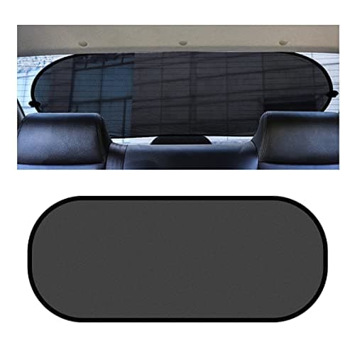 Car Rear Window Sunshade with Suction Cup, Sun UV Rays Protection for Car Back Window, Sunlight Shield Blocker Mesh Cover for Rear Facing Seats, car Accessories for Baby, Pets, Children (39"x19"/Rear)