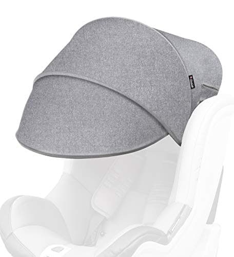 Manito Sun Shade Extender/Auxiliary Canopy for Car Seat (Black Grey)