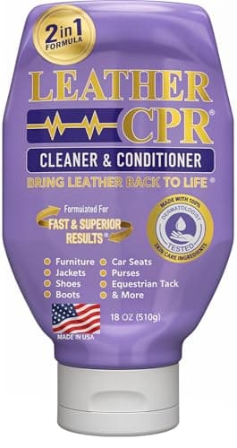 Leather CPR Cleaner & Conditioner 18oz - Cleans, Conditions, Restores & Protects Leather Furniture, Handbags, Car Seats, Interior, Jackets, Boots, Purses, Shoes, Couch, Saddles, Tack & More