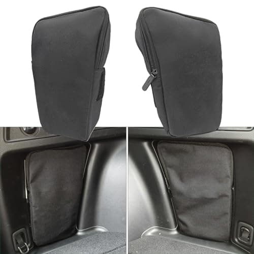 TulinTulin Trunk Upgrade, Trunk Organizer Pocket Bag, Trunk Cubby Storage bag, Cargo side pocket For Subaru Forester SK 2024 2023 2022 2021 2020 2019,Black, 2 pcs (Driver's side+Passenger's side)