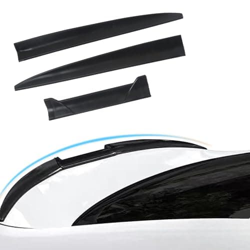 CTMAOYI for Car Rear Trunk Spoiler Tail Universal,Modification Tail Wing Universal,3-Section Adjustable and Cuttable Rear Window Top Roof Spoiler Wing,40-55 inches (Black)