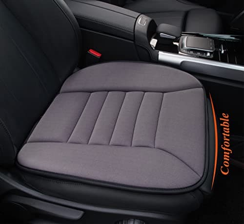 kingphenix Car Seat Cushion with 1.2inch Comfort Memory Foam, Seat Cushion for Car and Office Chair (Dark Grey)