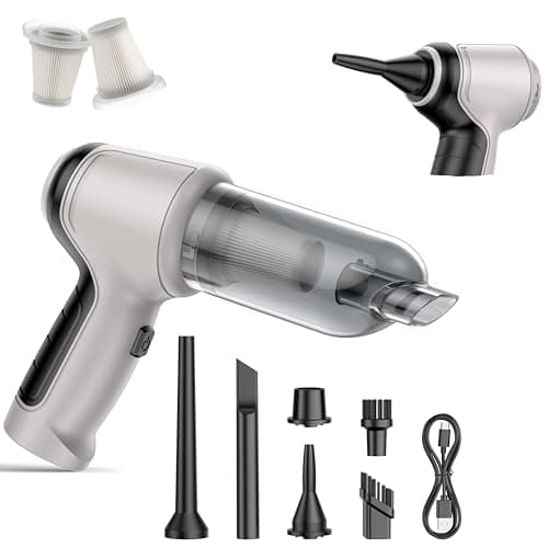 IHE Car Vacuum Cleaner, 15000Pa Handheld Cordless Rechargeable Wet & Dry Vacuum, 120W High Power for Car, Pet, Home, Office Cleaning, Washable HEPA Filter, Multi-Nozzles