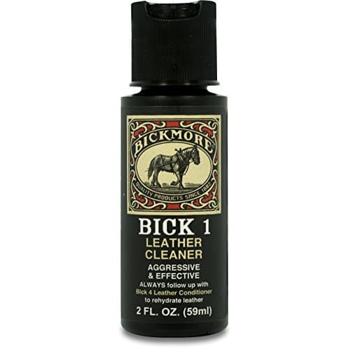 Bickmore Bick 1 Leather Cleaner 2 oz - Clean Dirt, Oil, Sweat, Salt, and Water Stains from all Colored, White, and Black Leather