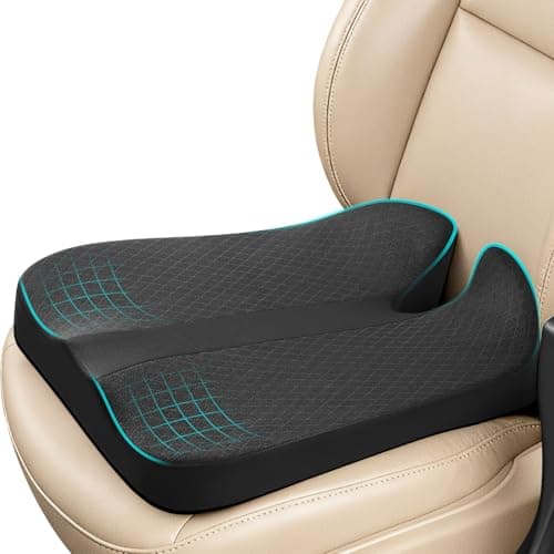 anzhixiu Heightening Car Seat Cushion for Broader View, Seat Cushion for Car Reduces Lower Back Pressure& Support Spine, Truck Seat Cushion for Long Trip
