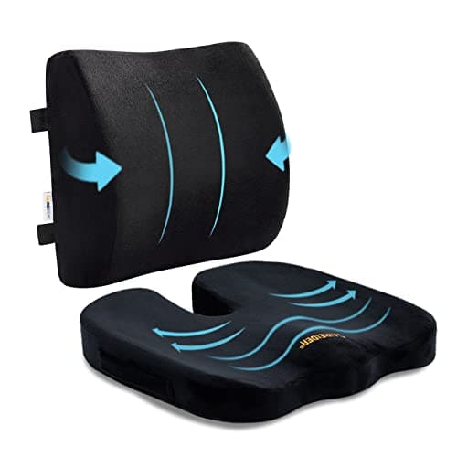 SAIREIDER Seat Cushion and Lumbar Support Pillow