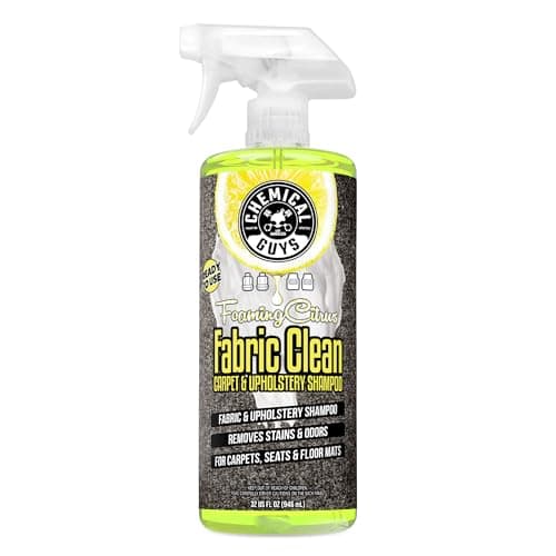 Chemical Guys Foaming Citrus Fabric Clean, Ready to Use, Sprayable (for Carpets, Seats & Floor Mats), Safe for Cars, Home, Office, & More, 32 fl oz, Citrus Scent