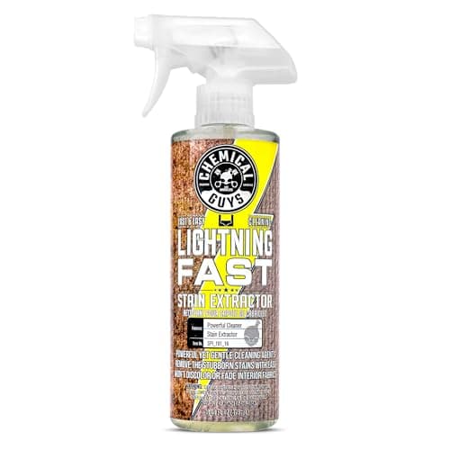 Chemical Guys Lightning Fast Carpet and Upholstery Stain Extractor - Chemical Guys Carpet Cleaner, Great for Fabric, Upholstery, Cars, Home, Office, Furniture, and More, Fresh Scent - 16 oz