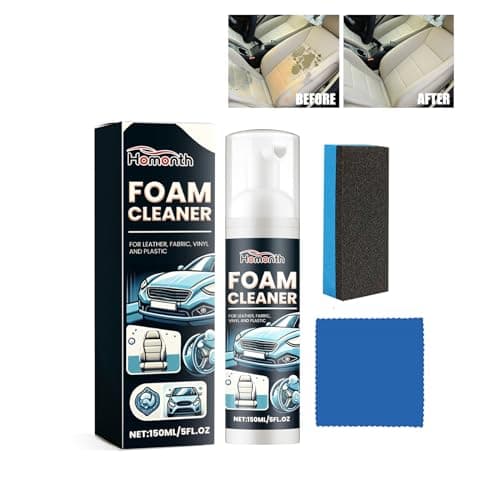 Hzutloer 5 OZ (150 ml) Car Multi-Purpose Foam Cleaner, Interior Cleaner, Car Interior Ceiling Leather Seat Power Foam Cleaning