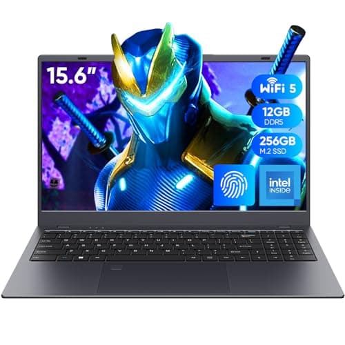 Coolby 15.6inch Laptop, 12GB RAM/256GB SSD, 1920x1080 IPS Display, Intel N95(Beats N5095) Quad Core Laptop Computer, Support Fingerprint, WiFi 5, BT