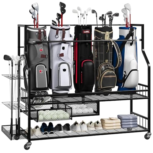 Mochalight Golf Bag Storage Rack