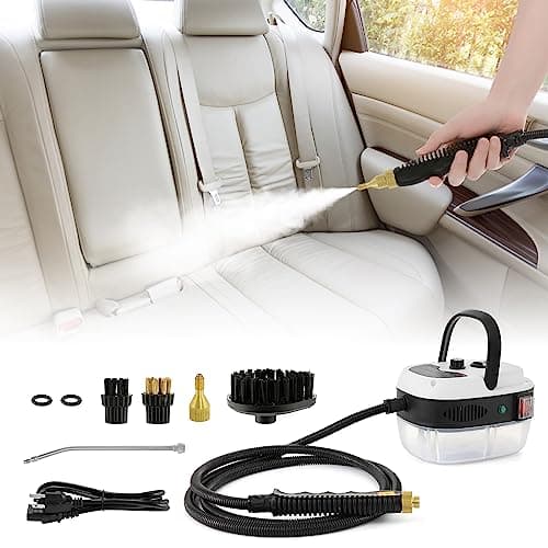 BEAMNOVA 2500W Car Steamer for Auto Detailing, High Pressure Handheld Steam Cleaner with Water Container, Portable Electric Steam Cleaning Machine