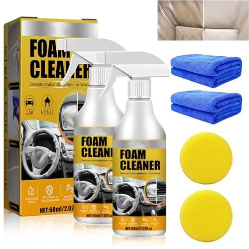2PCS Multi-Purpose Foam Cleaner, 2024 New All Around Master Foam Cleaner, Car Interior Foam Cleaner, Car seat Foam Cleaner Spray,Car Interior Foam Refinisher Cleaner,Car seat Stain Remover