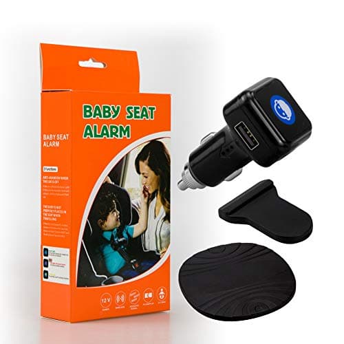 EASYGUARD BAS001 Baby Car Seat Alarm Reminder Seat pad Alarm System, Baby in Car Reminder Warning with Light and Sounds Remind When Power Off or Unbuckle DC12V