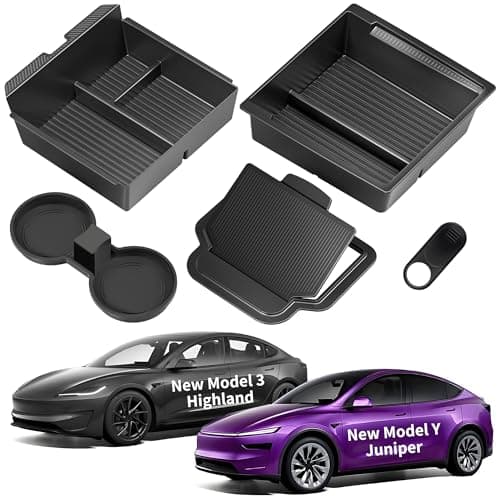 TSLDRV Center Console Organizer Tray for Tesla Model Y Juniper/Model 3 Highland