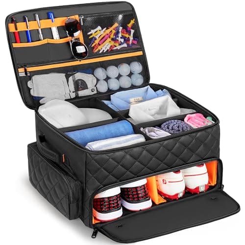 PGmoon 2 Layer Golf Trunk Organizer