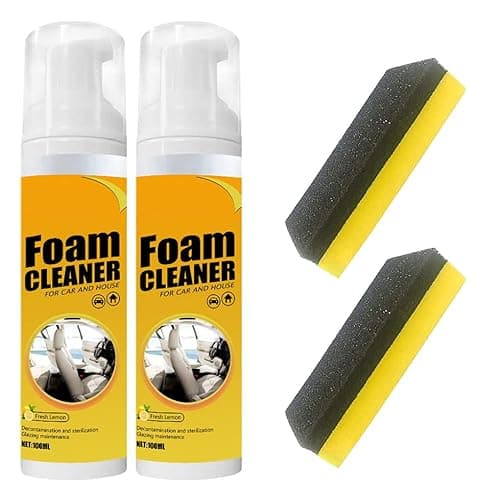 Biaoyun 2 PCS Multipurpose Foam Cleaner Spray, Foam Cleaner for car and House, Leather Decontamination, Multi-Functional Foam Cleaner, All-Purpose Household Cleaners for Car and Kitchen
