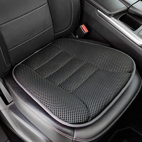 AEROiVi Car Seat Cushion for Driving, Breathable 3D Air Mesh, Non-Slip Bottom, Comfort Car Seat Protector, Car Seat Pad Also Works with Truck and Office Chair Home